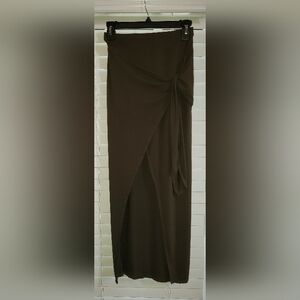 Elegant Olive Green Women's Skirt